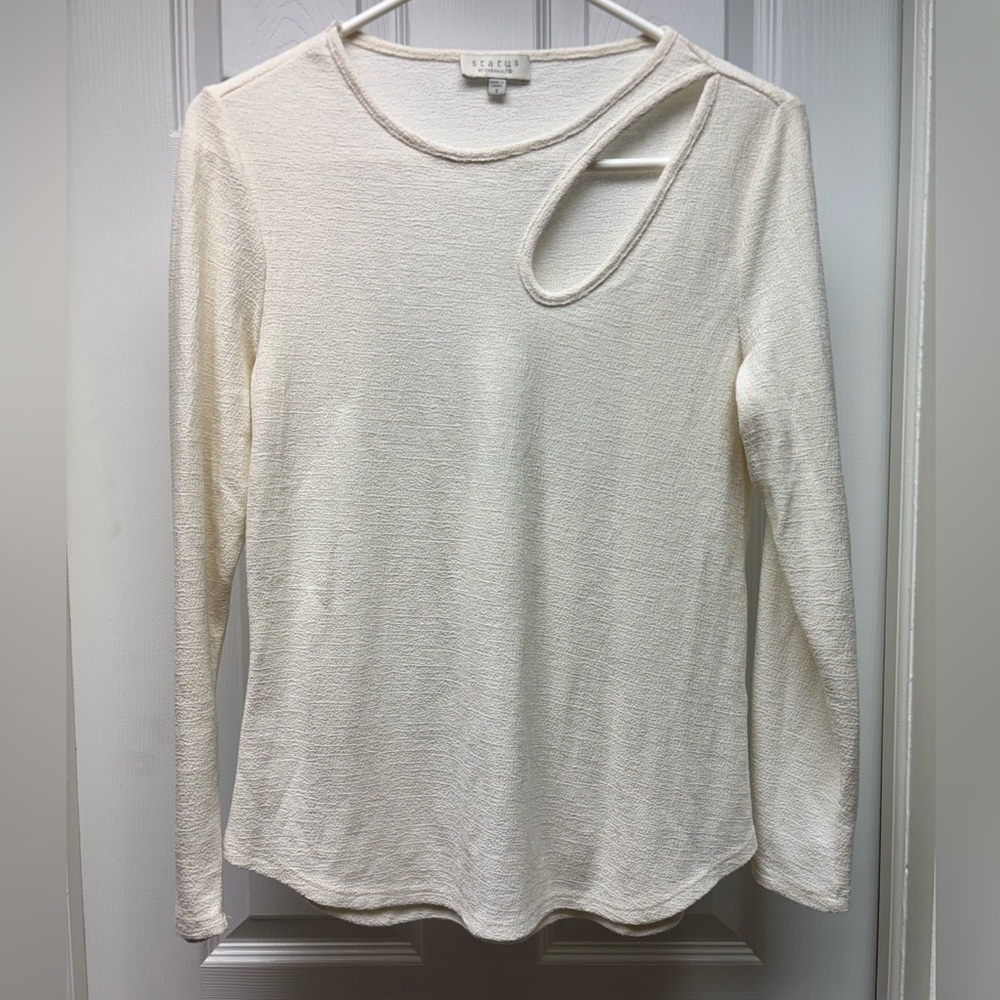 Status by Chenault Cutout Long Sleeve Top – Women’s Small
